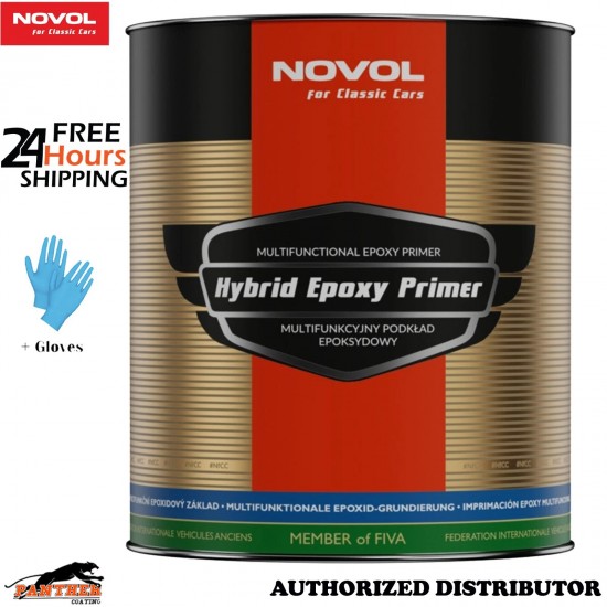 Novol Hybrid Epoxy Primer 2.8L Anti Corrosion Rust Protection Classic Car+Gloves