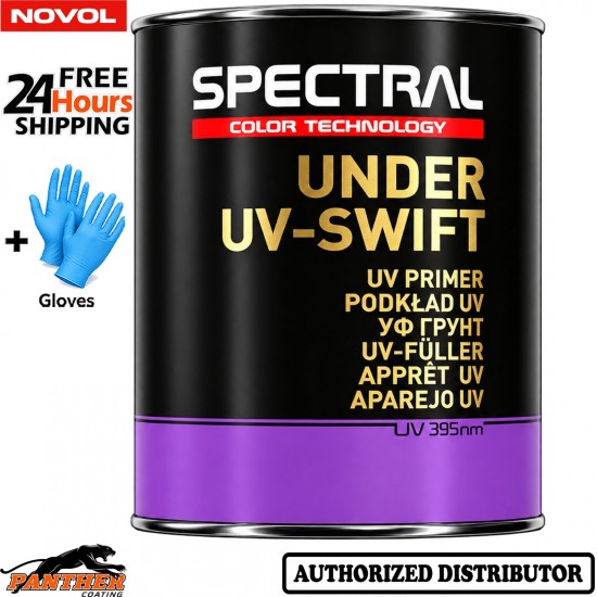 NOVOL Spectral UV Primer Swifty 0.8L Professional Bodyshop + Gloves