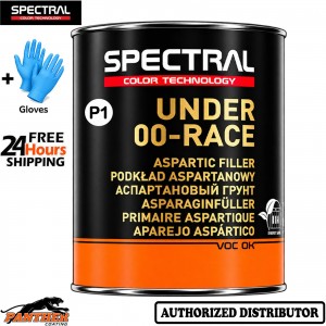 NOVOL SPECTRAL UNDER 00-RACE 2K Filler Primer P1 White 1L + Gloves