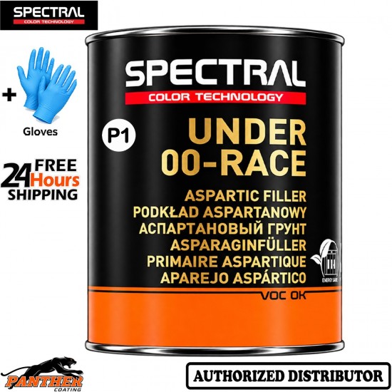 NOVOL SPECTRAL UNDER 00-RACE 2K Filler Primer P1 White 1L + Gloves