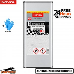 NOVOL NOVAKRYL 540 Express 5L Rapid Dry Car Lacquer SMART Repair + Gloves
