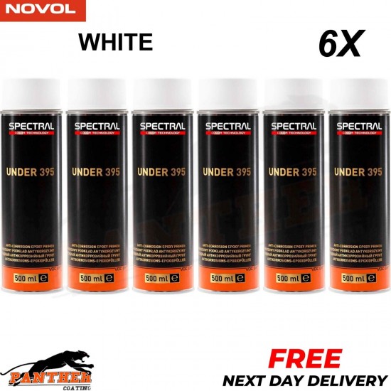 6x NOVOL SPECTRAL UNDER 395 EPOXY PRIMER AEROSOL 500ML - WHITE