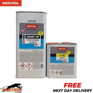Novol Novakryl 560 Air Dry Lacquer Clearcoat - With H5160 Hardener 7.5 Litre Kit
