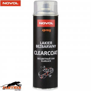 NOVOL LAKIER BEZBARWNY CLEARCOAT SPRAY 1K FAST DRYING LACQUER AEROSOL 500ML