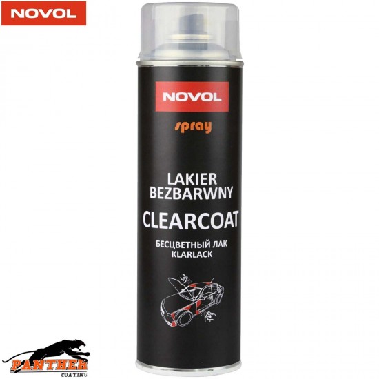 NOVOL LAKIER BEZBARWNY CLEARCOAT SPRAY 1K FAST DRYING LACQUER AEROSOL 500ML