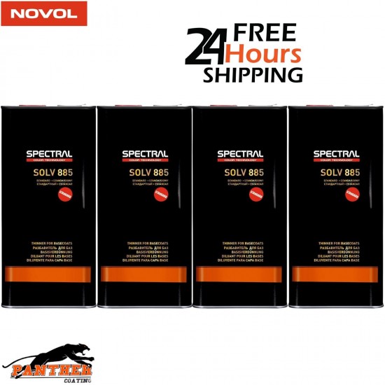 4 x Novol SPECTRAL SOLV 855 STANDARD 5L Acrylic Thinner