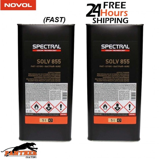 2 x Novol SPECTRAL SOLV 855 FAST 5L Acrylic Thinner