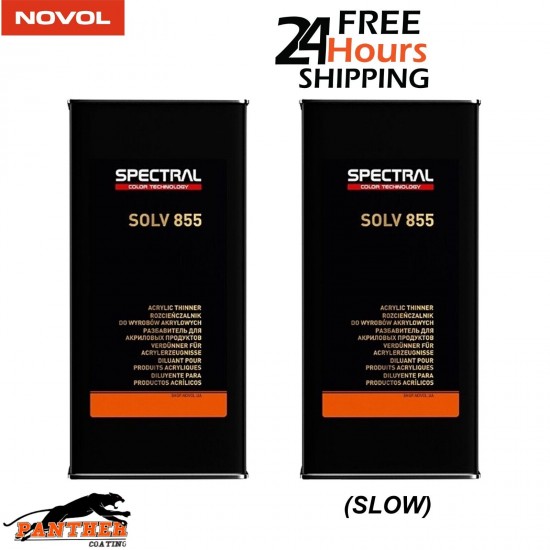 2 x Novol SPECTRAL SOLV 855 SLOW 5L Acrylic Thinner