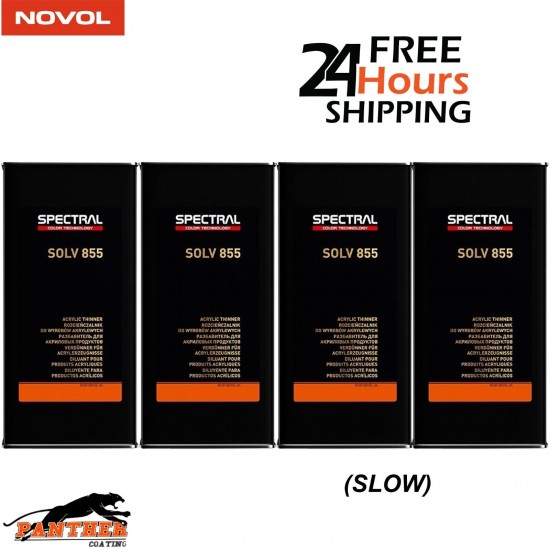 4 x Novol SPECTRAL SOLV 855 SLOW 5L Acrylic Thinner