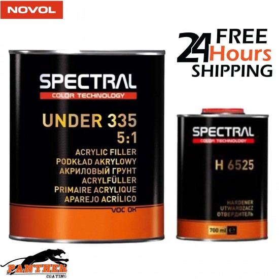 NOVOL SPECTRAL UNDER 335 5:1 ACRYLIC FILLER PRIMER & H6525 KIT 4.2L - P3 GREY