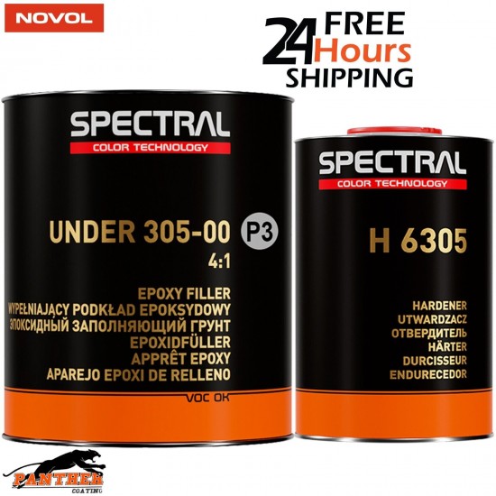 Novol Spectral UNDER 305-00 P3 GREY EPOXY FILLER with H 6305 3.5L KIT