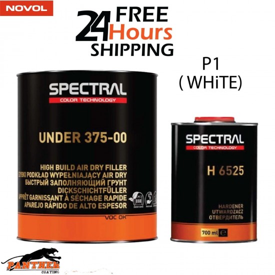 1 x SPECTRAL UNDER 375-00 P1 WHITE 3.5LT KIT - AIR DRY HIGH BUILD PRIMER