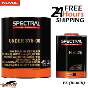 1 x SPECTRAL UNDER 375-00 P5 BLACK 3.5LT KIT - AIR DRY HIGH BUILD PRIMER