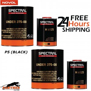 2 x SPECTRAL UNDER 375-00 P5 BLACK 3.5LT KIT - AIR DRY HIGH BUILD PRIMER