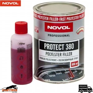 NOVOL PROTECT 380 POLYESTER SPRAY FILLER PRIMER KIT WITH 0.8L HARDENER