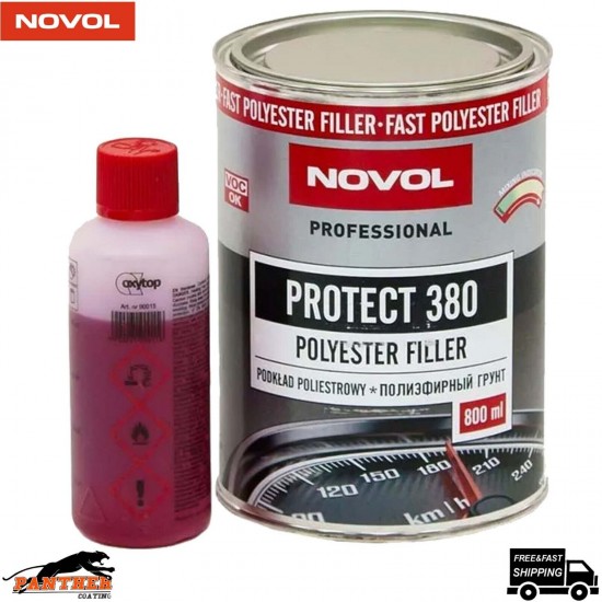 NOVOL PROTECT 380 POLYESTER SPRAY FILLER PRIMER KIT WITH 0.8L HARDENER