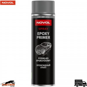 NOVOL 91141 Epoxy Primer Aerosol 500ml Grey – Anti-Corrosion Car Spray Primer