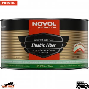 Novol for Classic Car Elastic Fiber Bodyfiller 2kg + Hardener –Fibreglass Filler
