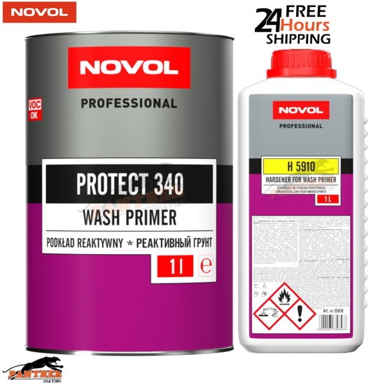 Novol Protect 340 2K Reactive Wash Primer 2L + H5910 Hardener – Anti Corrosion