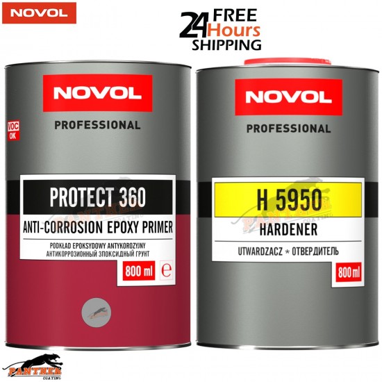 NOVOL Protect 360 2K Epoxy Primer Kit 1.6L – Anti Corrosion Rust Protection 1:1