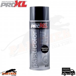 PROXL PRO PLASTICOLOR BUMPER TRIM PAINT AEROSOL 400ML- PC5TB TRAFFIC BLACK