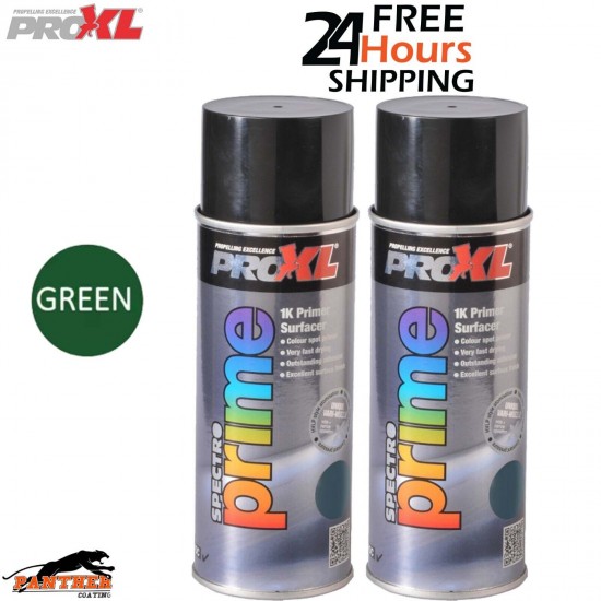 2 X PROXL SPECTRO PRIME AEROSOL 400ML - GREEN -PRO XL SPOT ETCH