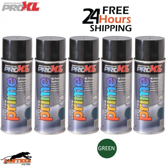 5 X PROXL SPECTRO PRIME AEROSOL 400ML - GREEN -PRO XL SPOT ETCH