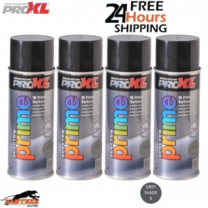 4 X PROXL SPECTRO PRIME AEROSOL 400ML - GREY SHADE 6 - PRO XL SPOT ETCH
