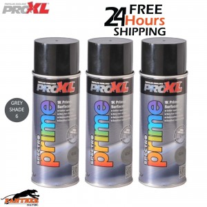 3 X PROXL SPECTRO PRIME AEROSOL 400ML - GREY SHADE 6 - PRO XL SPOT ETCH