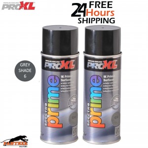 2 X PROXL SPECTRO PRIME AEROSOL 400ML - GREY SHADE 6 - PRO XL SPOT ETCH