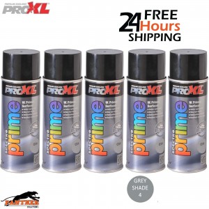 5 X PROXL SPECTRO PRIME AEROSOL 400ML - GREY SHADE 4 - PRO XL SPOT ETCH