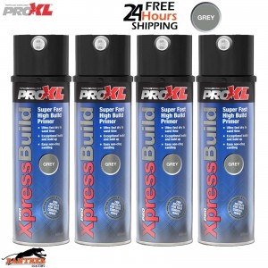 4X ProXL XpressBuild Primer Grey – 500ml High Build Automotive Spray