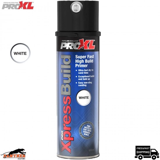 ProXL XpressBuild White Primer – 500ml High Build Automotive Aerosol