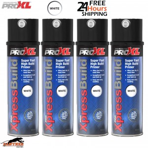 4X ProXL XpressBuild White Primer – 500ml High Build Automotive Aerosol