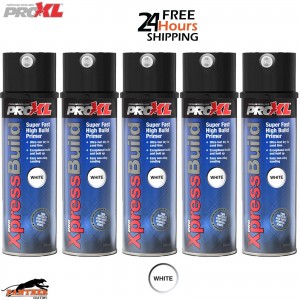 5X ProXL XpressBuild White Primer – 500ml High Build Automotive Aerosol