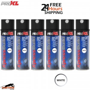 6X ProXL XpressBuild White Primer – 500ml High Build Automotive Aerosol