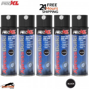 5x ProXL XpressBuild 500ml Black High Build Primer – Professional Aerosol