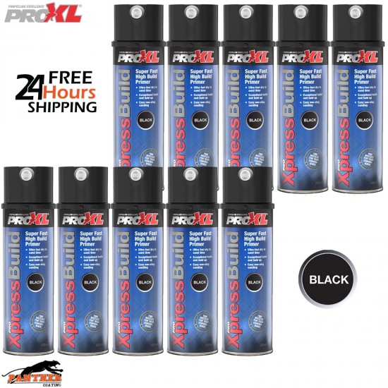 10X ProXL XpressBuild 500ml Black High Build Primer – Professional Aerosol