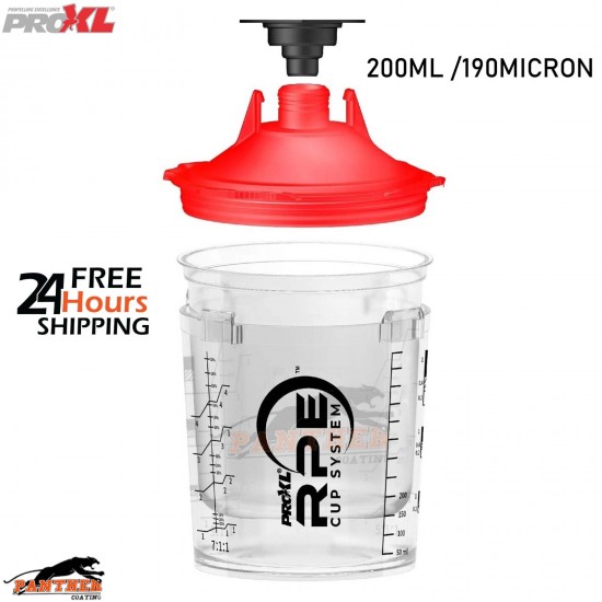 ProXL PPS Cup System – 200ml Paint Cups with 190µm Filters – ProXL RPE System