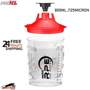 ProXL PPS Cup System – 800ml Paint Cups + 125µm Filters – RPE