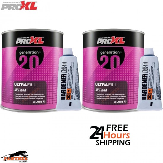 PROXL Generation20 Ultrafill Filler 3L X2 + BPO Hardener – Medium Depth Repairs