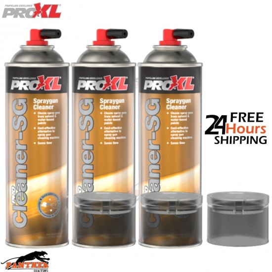 3x ProXL ProCLEANERSG Spray Gun Cleaner 500ml Aerosol – Professional Car Paint