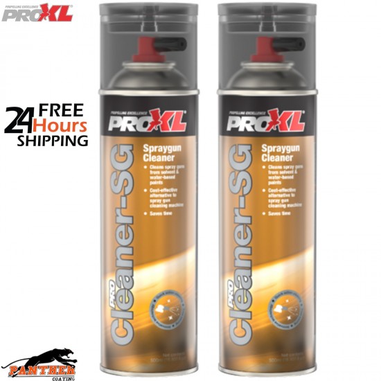 ProXL ProCLEANERSG 500ml Spray Gun Cleaner – Fast Drying Aerosol Solvent X2