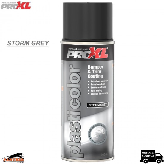 ProXL Plasticolor Storm Grey 400ml – Car Bumper & Trim Spray Paint Flexible