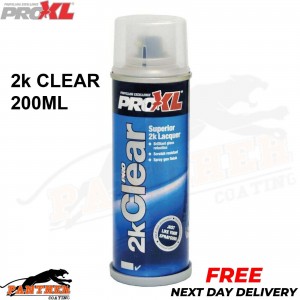 PROXL PRO 2K CLEAR GLOSS AEROSOL PAINT 200ML LACQUER NEXT DAY FREE DELIVERY