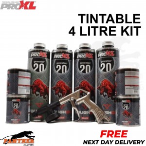 ToughOX TINTABLE 4 Bottle Kit Tough Truck Bed Liner Coating + Schutz Spray Gun