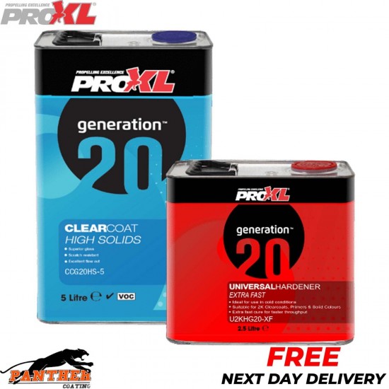 PROXL GENERATION 20 - HS 2K CLEARCOAT KIT 7.5L - Extra FAST UNIVERSAL HARDENER
