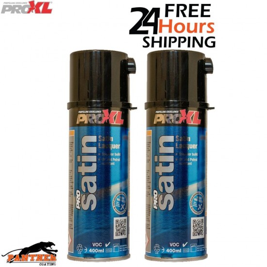 2 X ProXL ProSatin 400ml Aerosol Satin Lacquer Pro XL Pro Satin