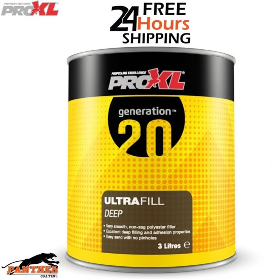 PROXL GENERATION20 - ULTRAFILL DEEP CAR BODY FILLER 3L - WITH BPO HARDENER