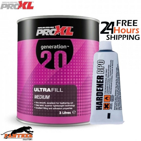 PROXL GENERATION20 FILLER 3L & BPO Hardener Ultrafill Medium Depth Repairs